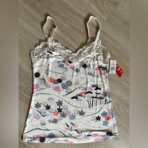 BNWT Josie Natori Adjustable Camisole Lingerie Bardot Slinky Essentials Tank XS